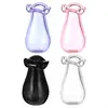 Pack of 4 Tiny Glass Vases Cats Whiskers Holder Miniature Flower Jars Small Decorative for DIY Plant Decoration 1