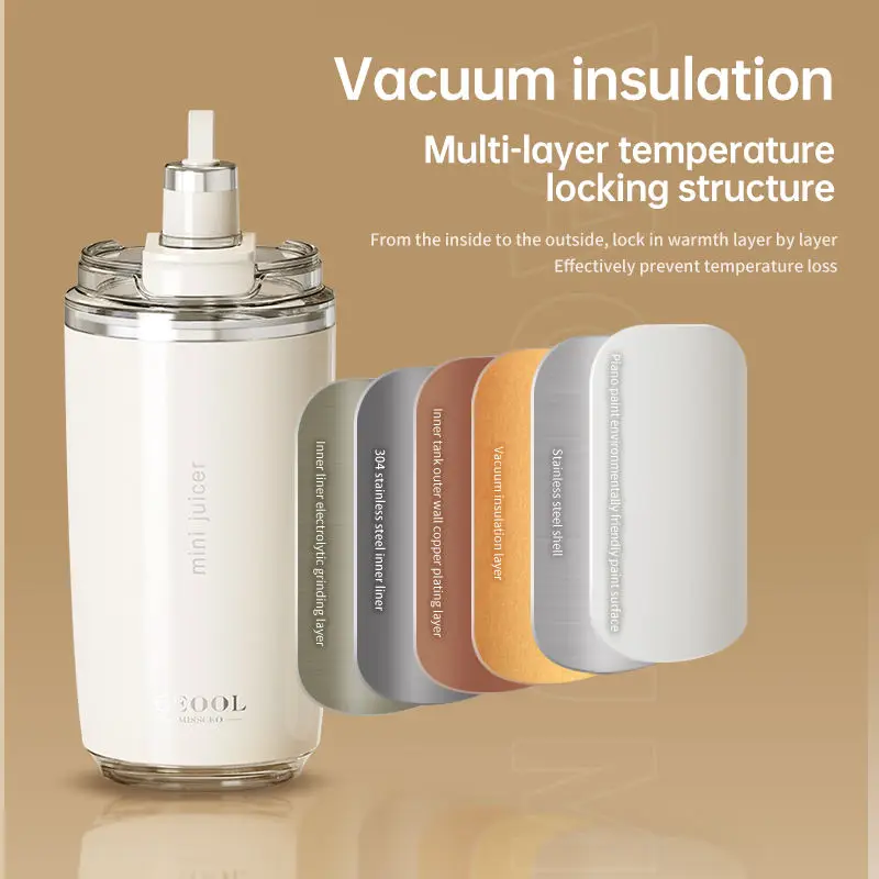 New 350ML Portable Juicer Bottle Ice Mixer 2600mAh USB Charge Battery 26 Blade Mini Fast Fresh Blender Food Fruit Juicer Machine 5