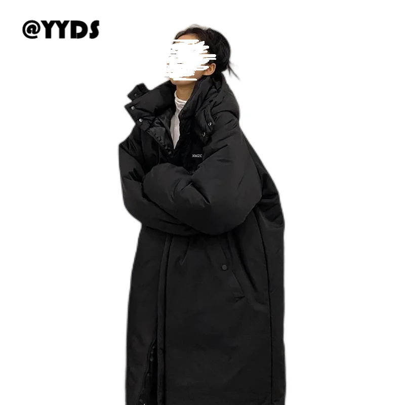 @YYDS Mid-length cotton-padded jacket 2021 new coat women's winter Korean sports style cotton-padded jacket Parker