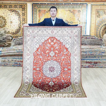122x183cm Traditional Red Living Room Carpet Vantage Antique Rugs For Sale (LH876B)