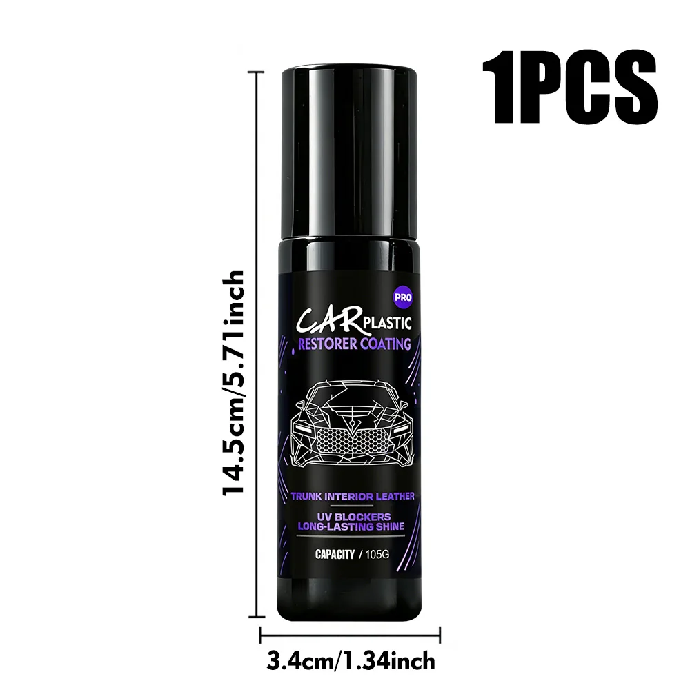 Car Plastic Restorer Back to Black Gloss Coating Leather Renovator Auto Polish Cleaning Product