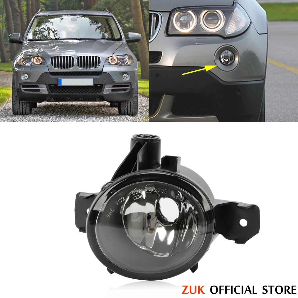 

ZUK для BWM 1 серия E81, E82, E87, E88, X1, E84, X3, E83, LCl, X5, E70 63176924655, автомобильные аксессуары, передняя противотуманная фара