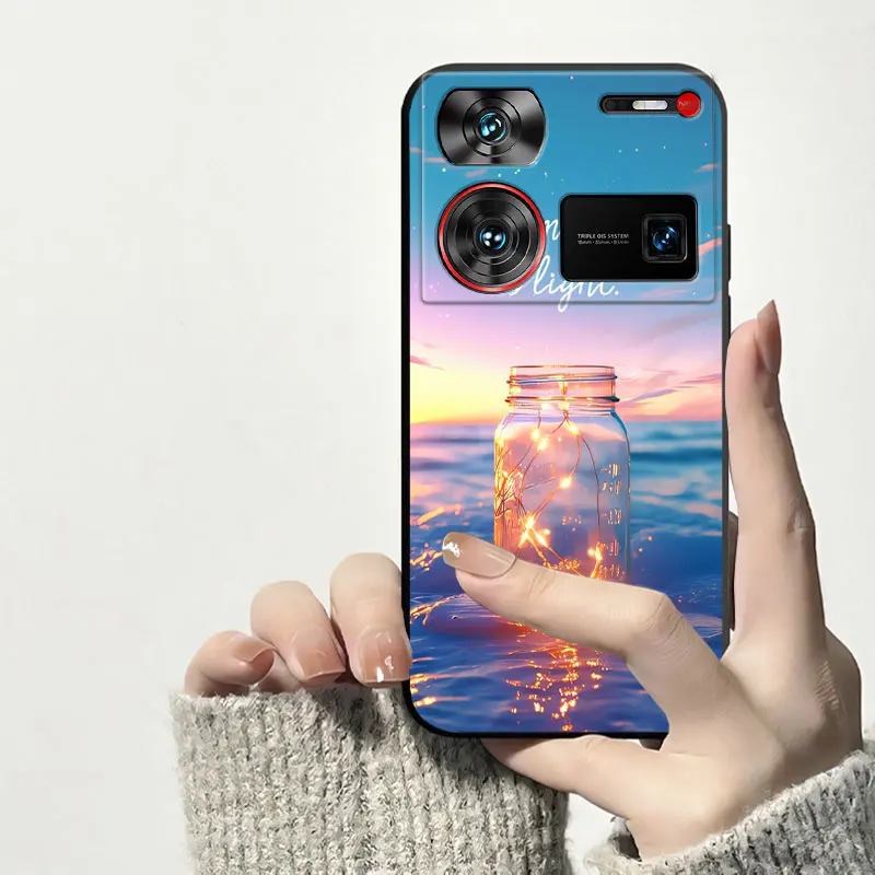 Shockproof Soft Silicone TPU Phone Case with Cat and Dog Design - Back Cover s