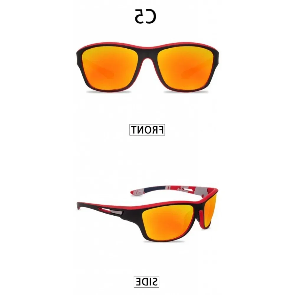 Men's Polarized Fishing Sunglasses with Glasses Chain for Men Women Driving Hiking Sun Glasses Fishing Anti-glare UV400 Eyewear