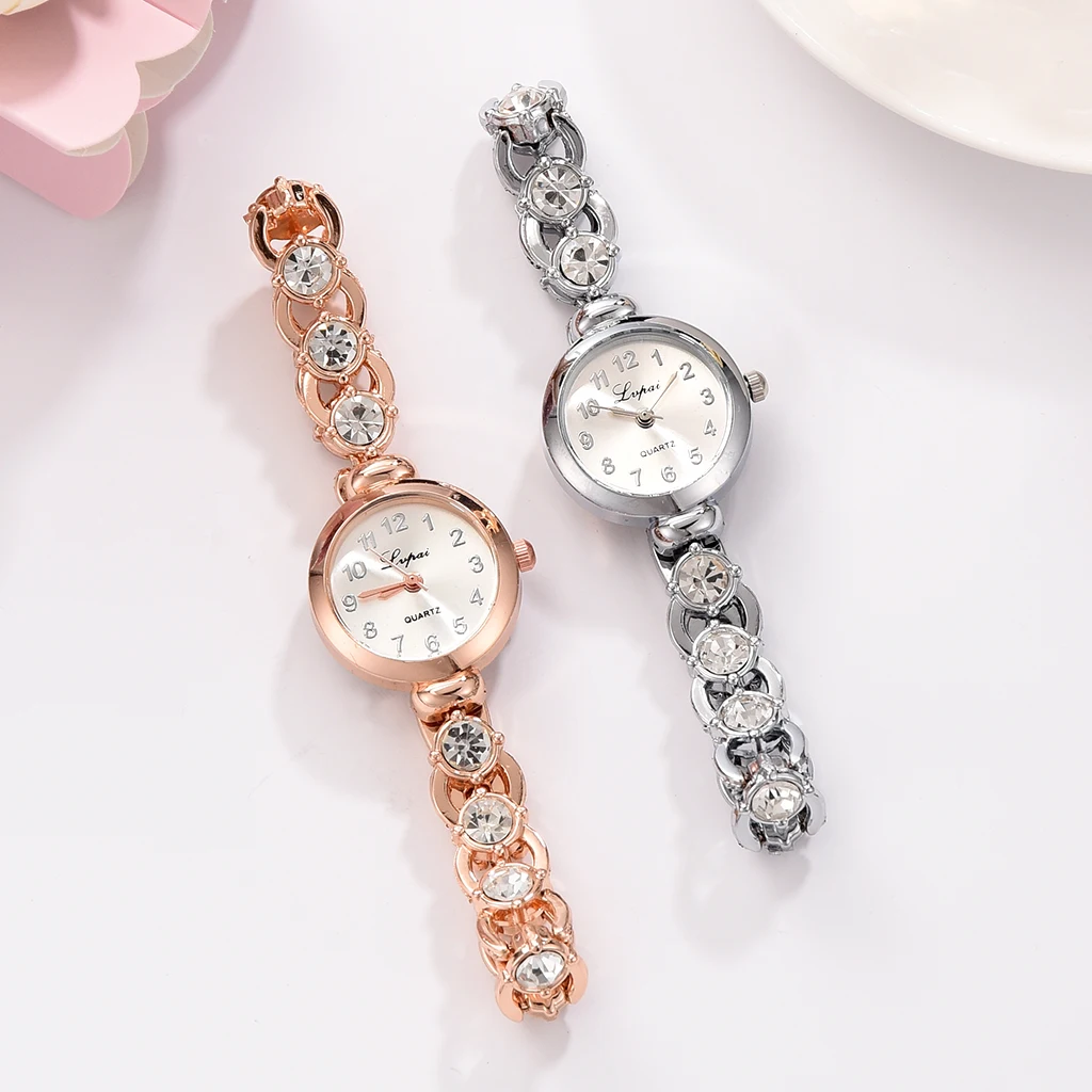 Women Watches 2024 Luxury Brands Stainless Steel Crystal Bracelet Wrist Watch Fashion Ladies Dress Reloj Mujer Montre Femme 6