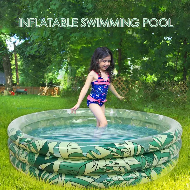 inflavel-redonda-blow-up-piscina-para-criancas-jardim-ao-ar-livre-quintal-gramado-criancas-familia-agua-jogando