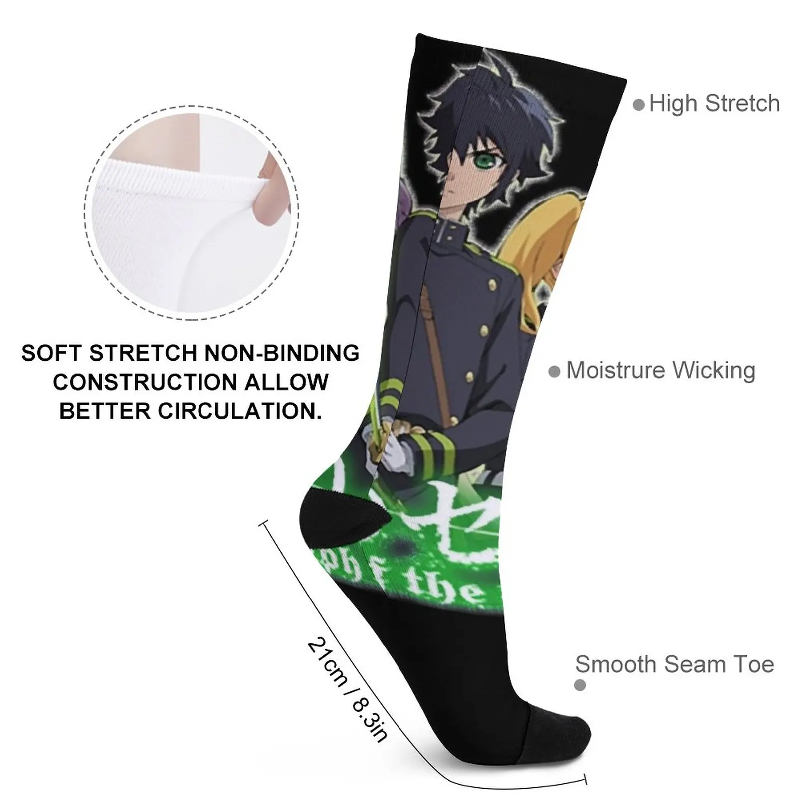 Seraph of the End Essential Socks Novelties hiking socks for Women socks men