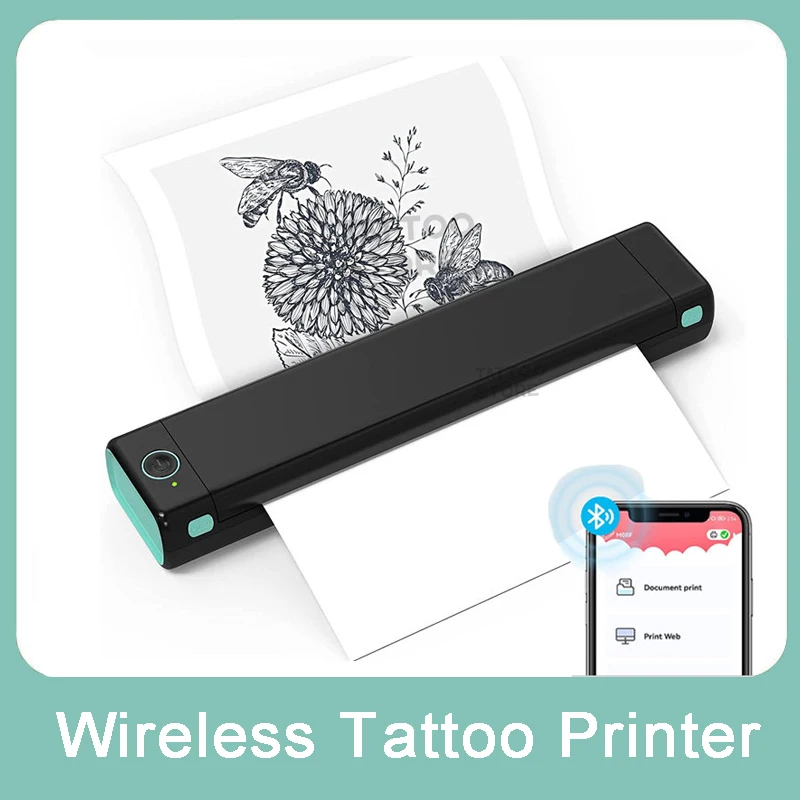 Draadloos-Thermische-Tattoo-Printer-Kopieerapparaat-Oplaadbare-Tattoo ...
