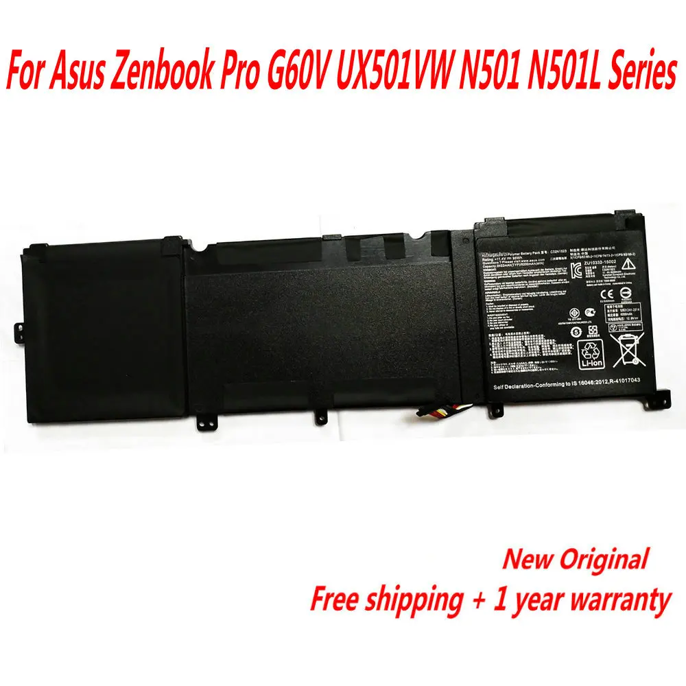 

Original C32N1523 11.4V 96WH Laptop Battery For Asus Zenbook Pro UX501VW N501L Series 0B200-01250300