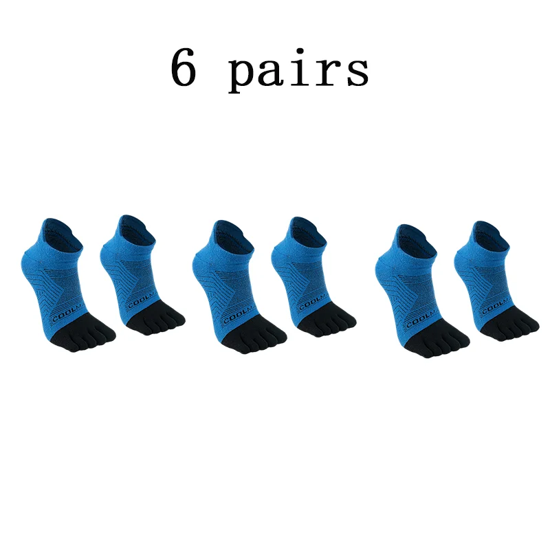 6 pairs blue