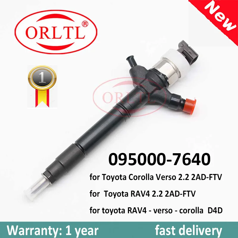 

Дизель 095000-7640 0950007640 095000 7640 для Toyota Corolla Verso 2,2 2AD-FTV инжектор с высоким сопротивлением ORLTL