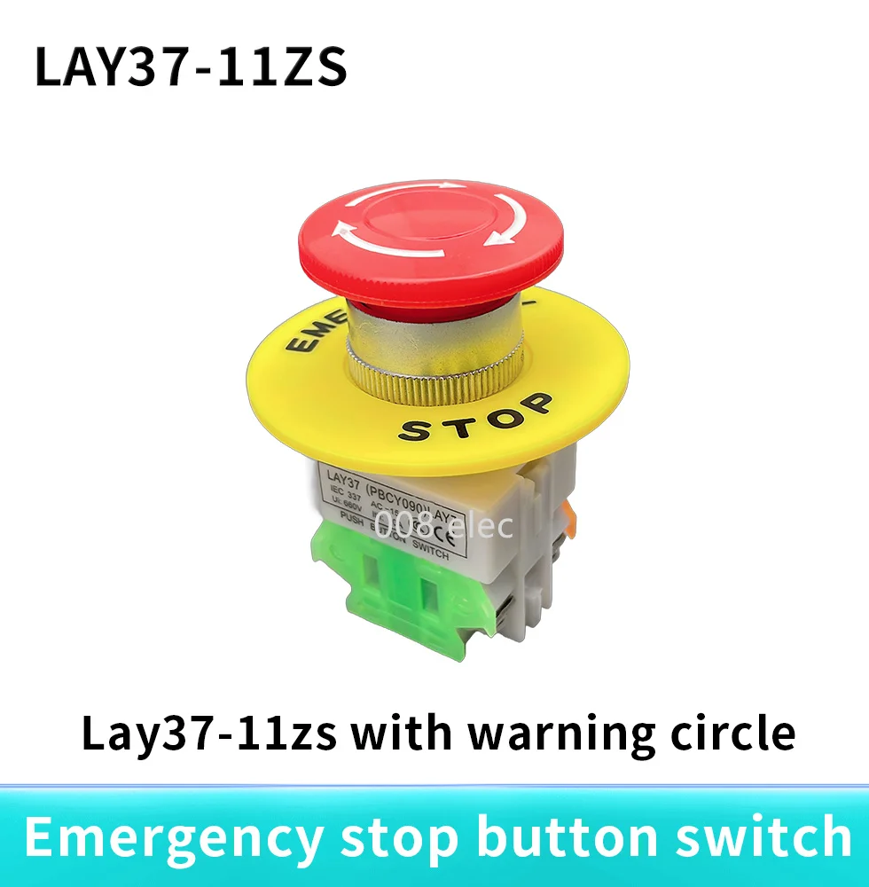 1pcs-1NO-1NC-DPST-Emergency-Stop-Push-Button-Switch-AC-660V-10A-Switch ...