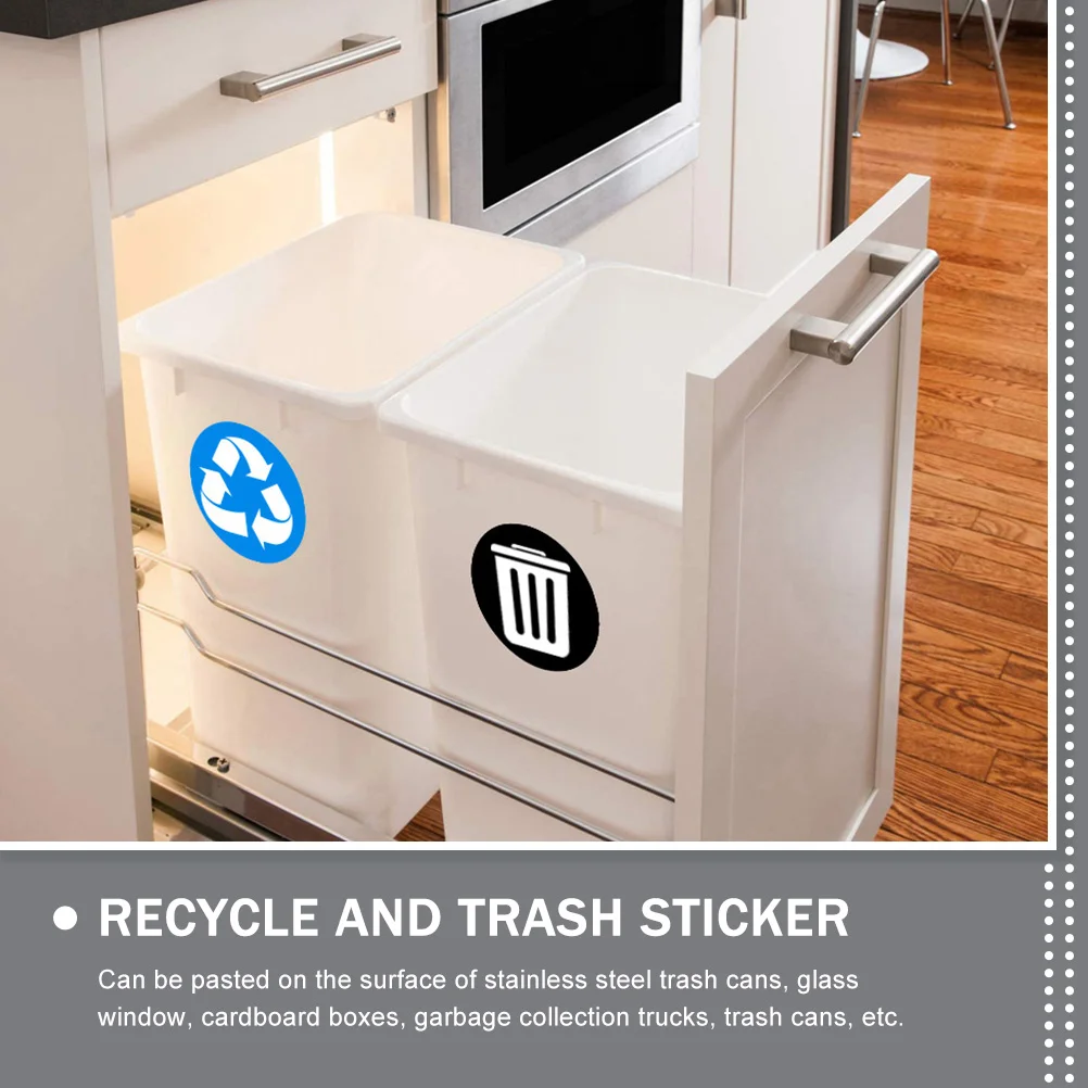 Рисунок 2 - Перерабатываемые наклейки для мусорных баков