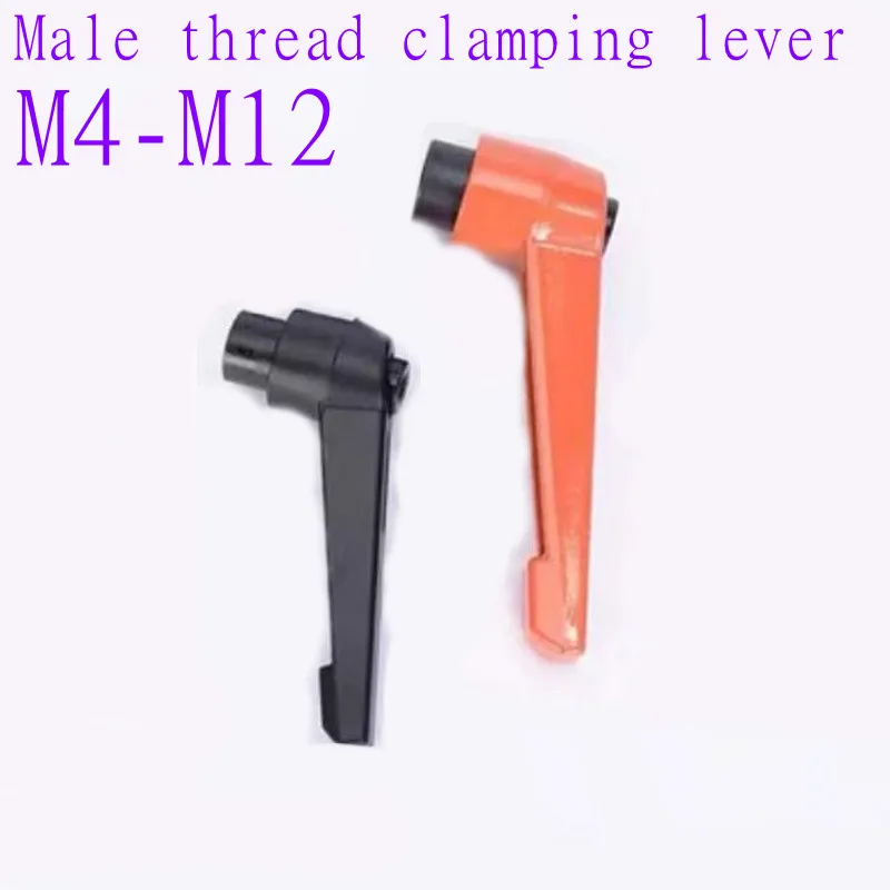 Clamping Knob M4 M5 M6 M8 M10 M12 M14 M16 Female Thread Clamping Lever Adjustable Handle Orange Sliver Black 1pc Ball Lever Knob