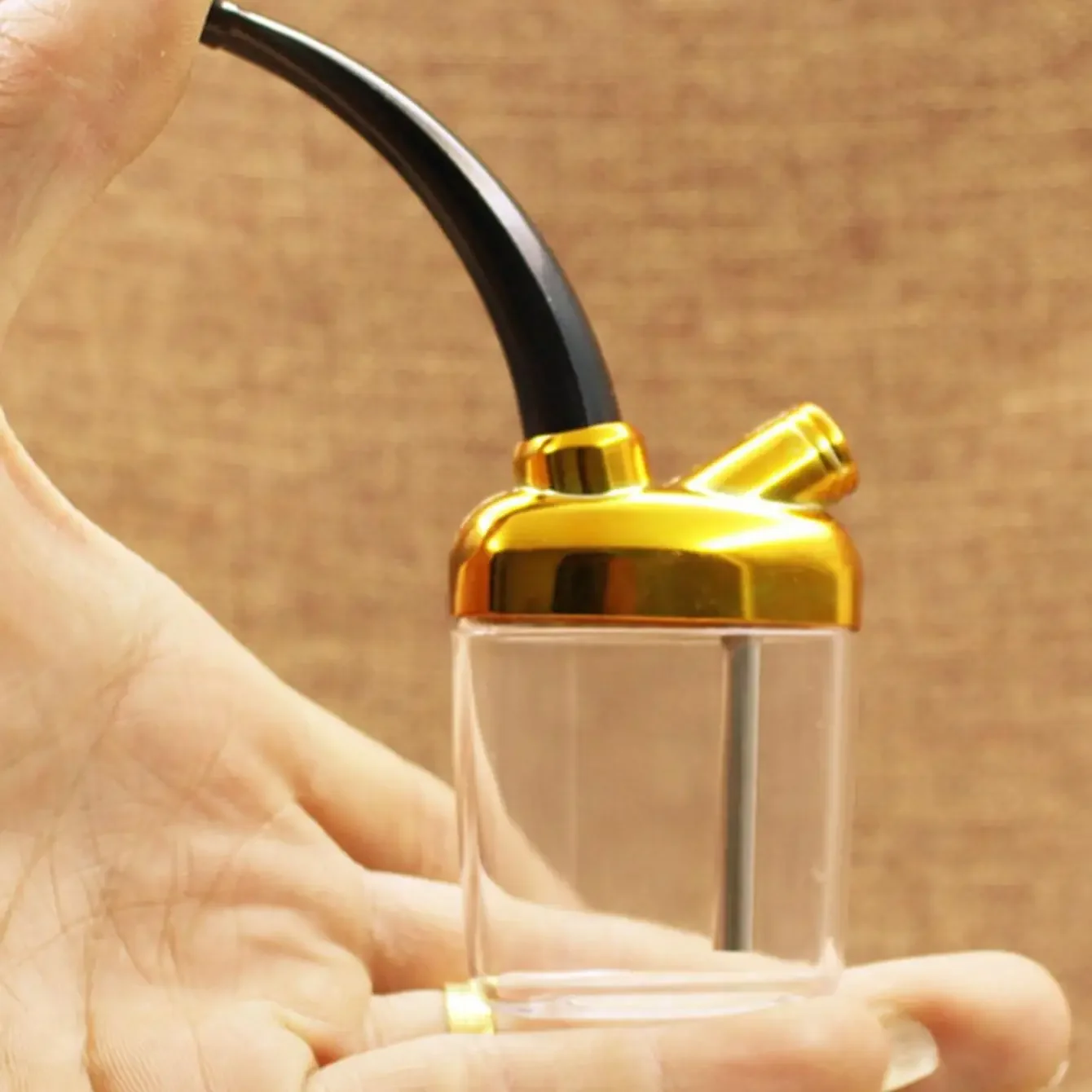 1pc-Mini hookah pot healthy filtering hookah pipe holder portable and convenient