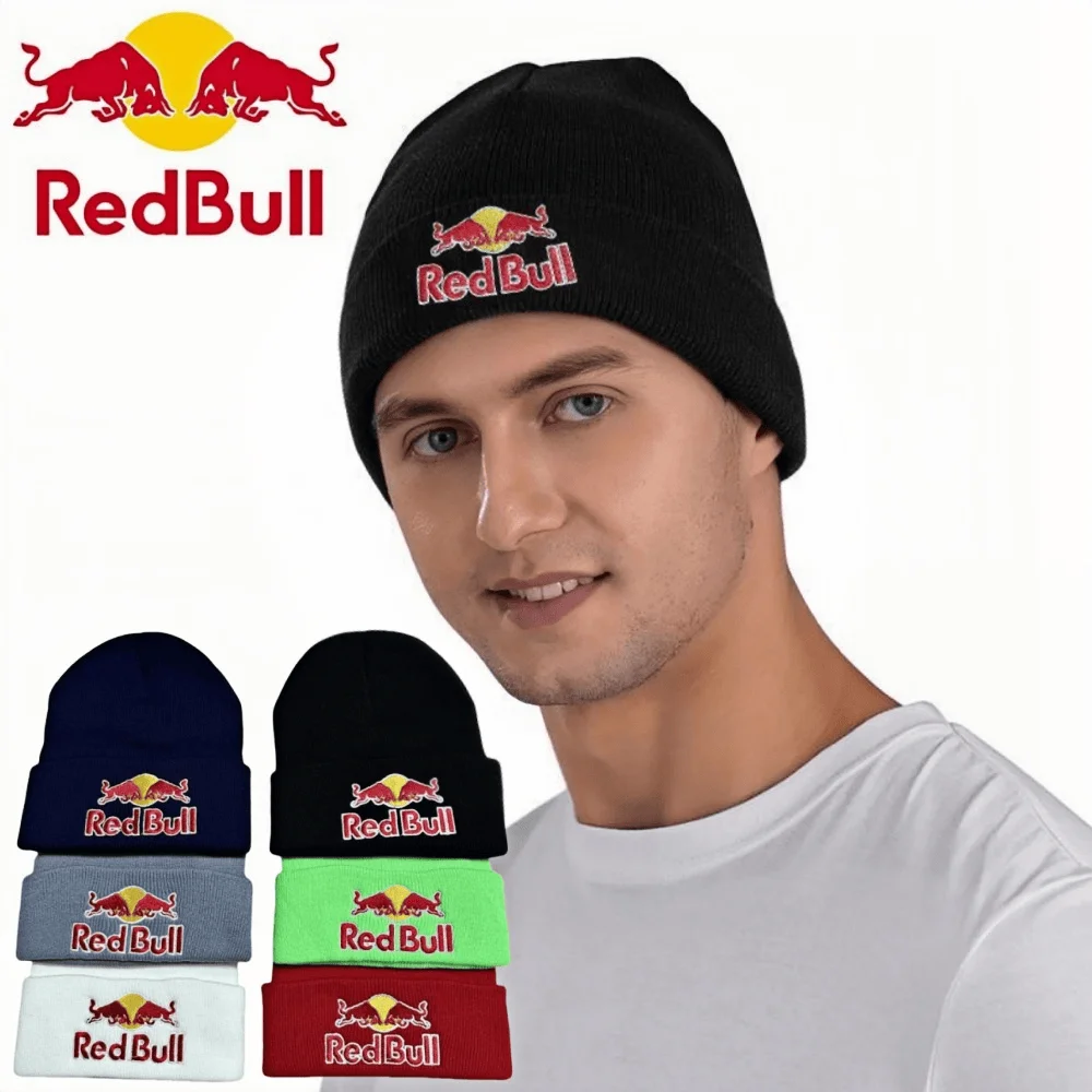 1PC autumn winter fashion trend Red Bull Beanie hat men and
