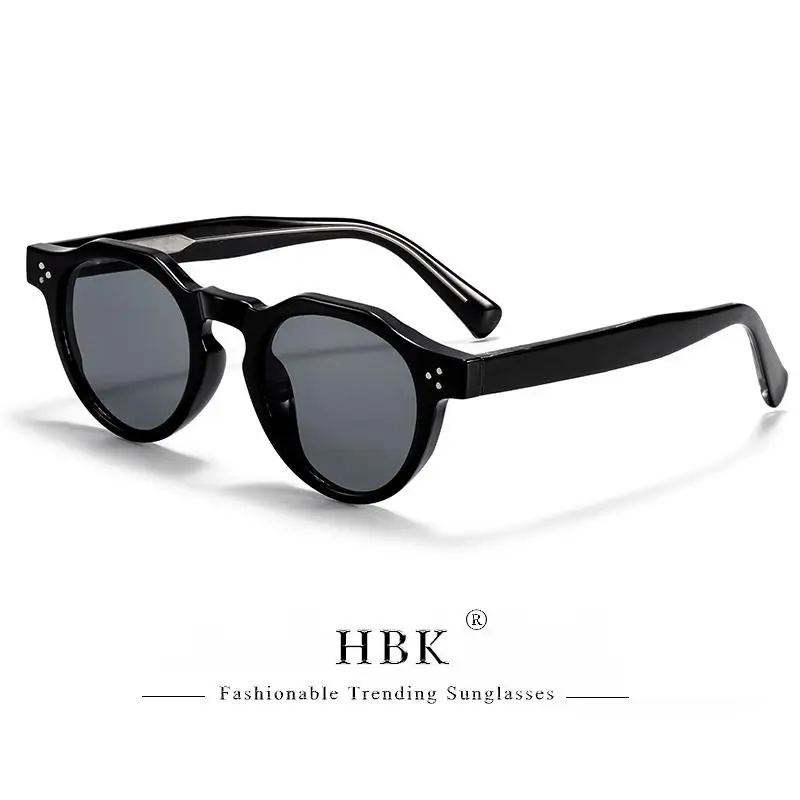 HBK Neue Runde Herrenmode Sonnenbrille Tempel Tipps Design Sonnenbrille Frauen Reise Party Business Festival Geschenk Brillen UV400 – Detail 4