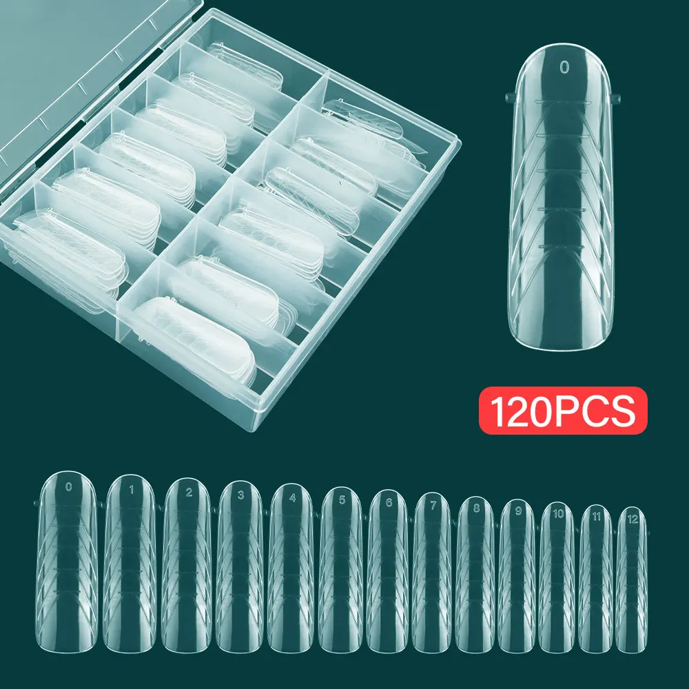 2023 Nuovo Gel Uv Quick Building Mold Dual Forms Plastic Extension Mold Top Form Punte Per Unghie Finte