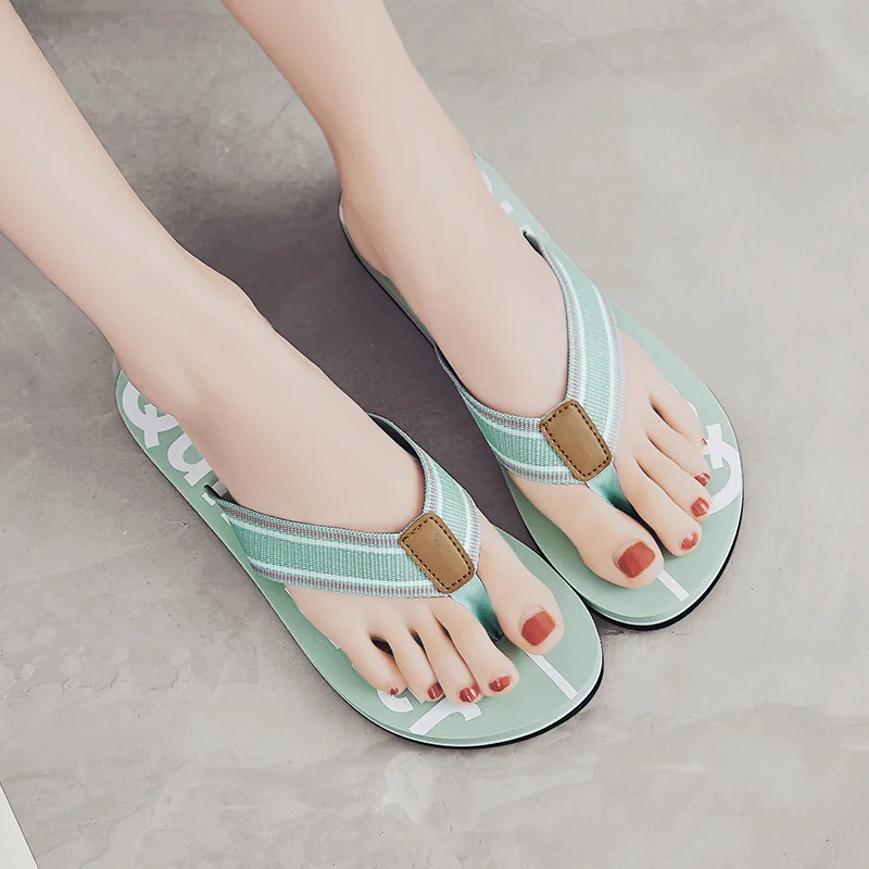 Kvinnor Flip Flops Soft Foam Sliders Halkfria sommartofflor Slip Comfy Tofflor för inomhus utomhus_voghion.com