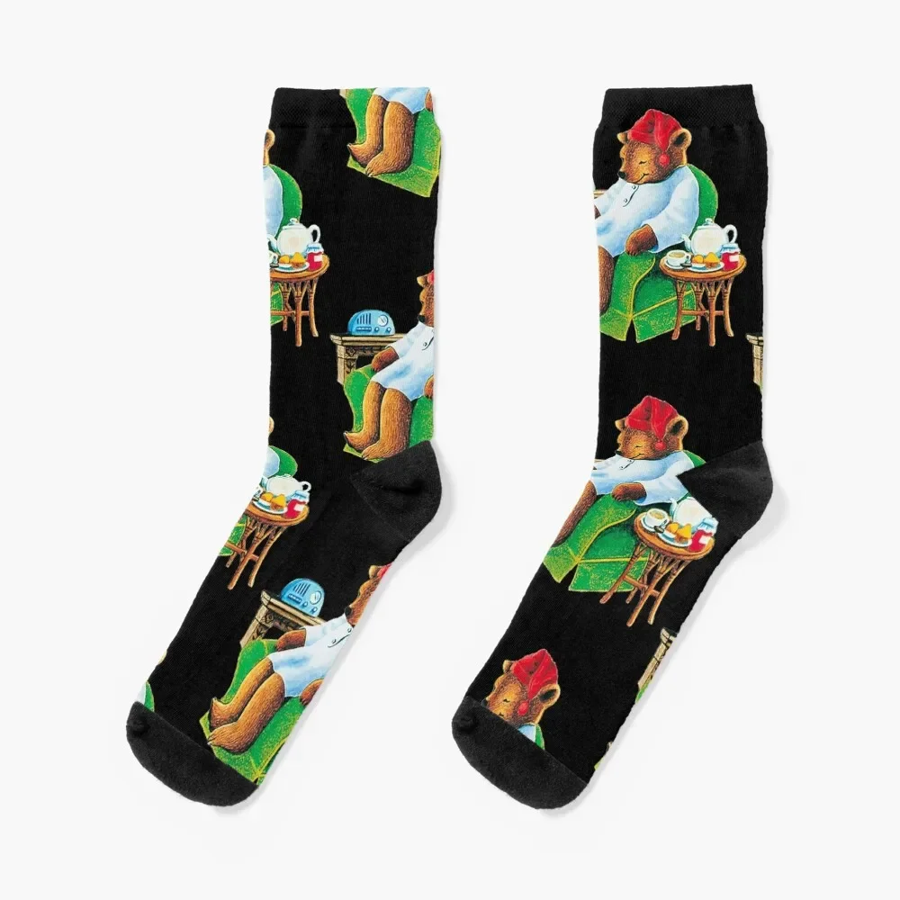 

celestial seasoning sleepytime tea bear Pullover Socks new in's Lots bright garter Socks Women's Men's