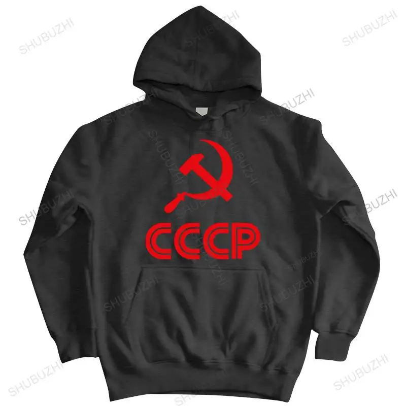 

men autumn black hoody sweatshirt zipper New Mens hoodie CCCP Russian Graphic sweatshirt For Man casual autumn fashion hoody