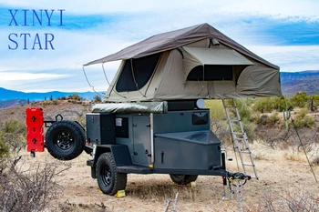 Compact Offroad Camping Trailer with Slide-Out Kitchen 1