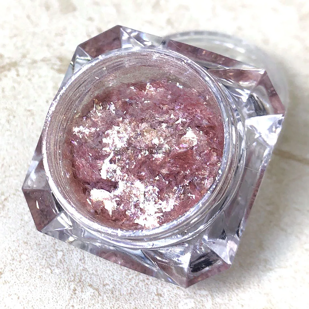 Aurora Iriserende Nail Glitter Crystal Fire Flakes Sirena Chrome Ice Opal Powder Guscio Irregolare Nail Gel Polish Manicure Decor