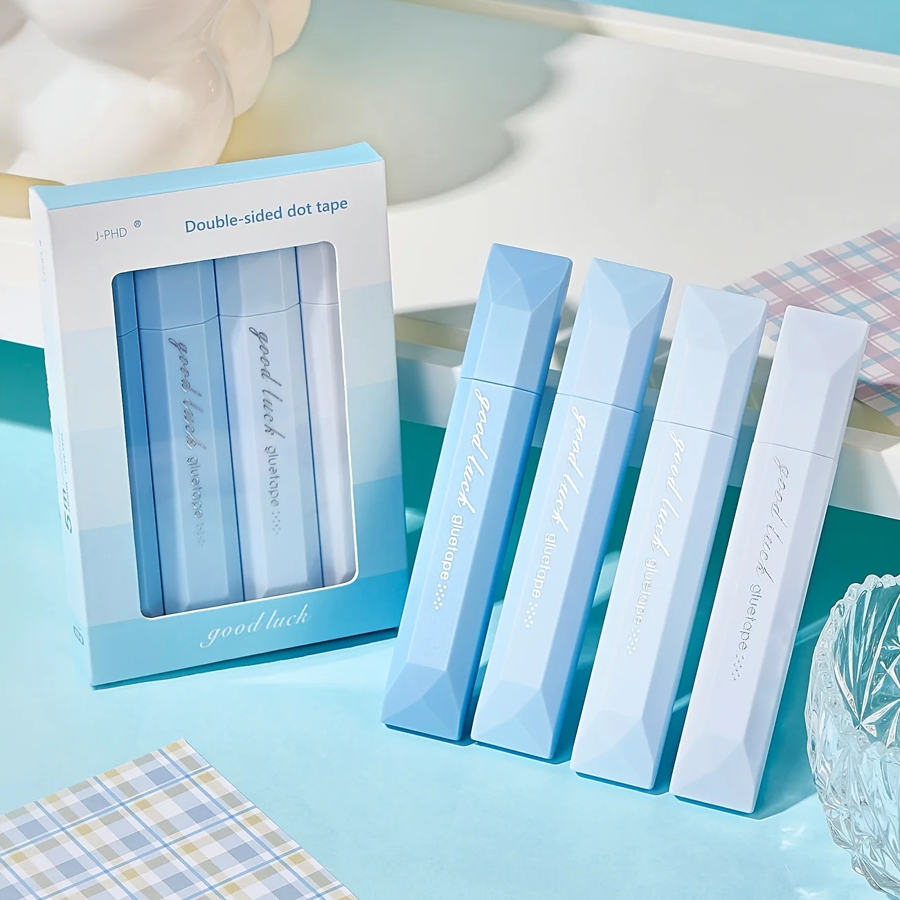 [Su Geçirmez Tutkal] Suya Dayanıklı Yapışkan Bant |   4 adet |   PP Malzeme |   Çift Taraflı Yapışkan, Su Geçirmez |   El Sanatları, Yılbaşı Hediyeleri