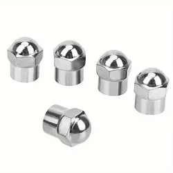 Set of 10 Stylish Round Valve Caps - Dustproof, Leakproof, Easy Installation (10 Pcs)