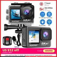 G9SE Action Camera 5K30fps 4K60fps 48MP 2.0 Touch LCD EIS DVR Webcam Dual Screen Wi-Fi 170D Waterproof 30M 5X Zoom Sports Camera 1