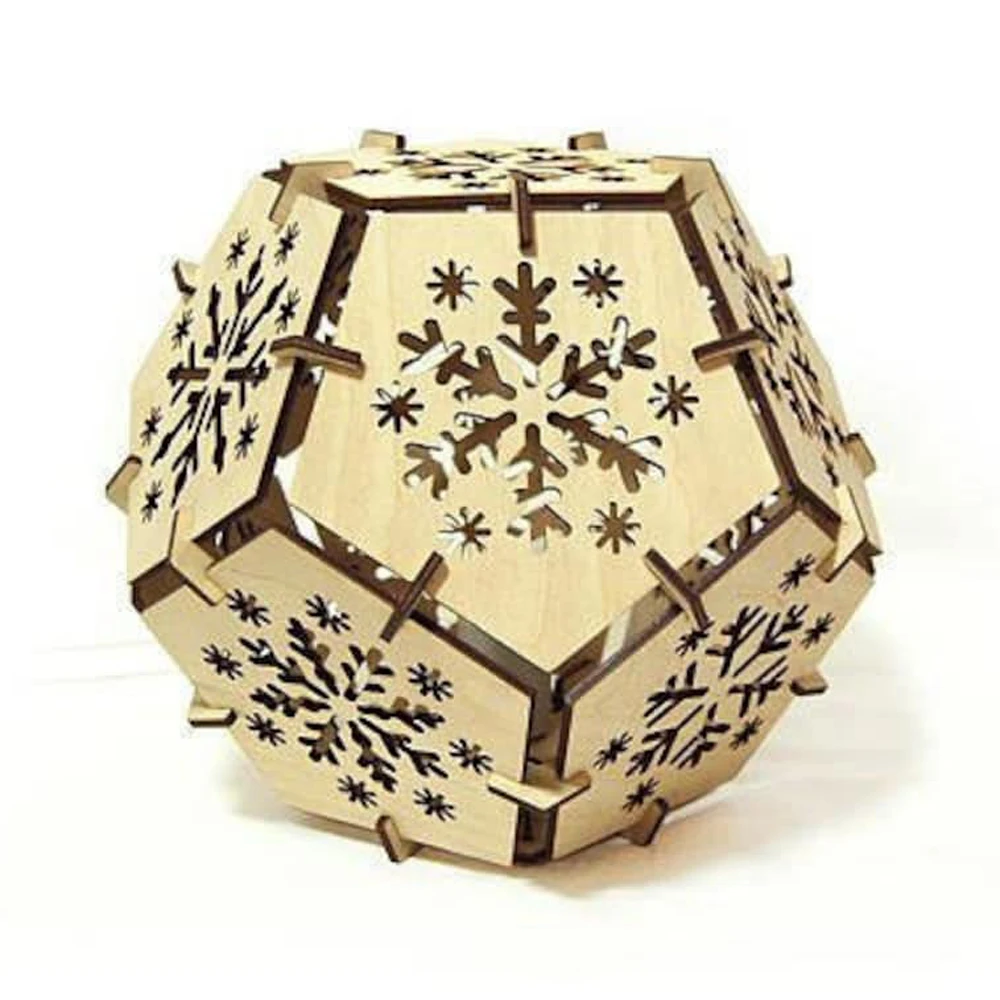 router bits for wood Dodecahedron Lamp Template Laser Cut Vector Files Layouts Model CDR/DXF/AI/SVG Files for CNC Laser Cut wood routers for sale Woodworking Machinery