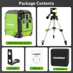 Advanced Self-Leveling Green Laser Level with Tripod & Bracket (With Tripod)