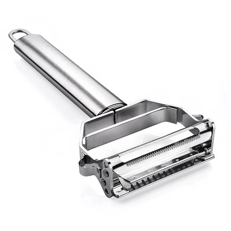 Stainless Steel Julienne Peelers Metal Fruit Vegetable Tools Rotary Sharp Grates Potato Carrot Slicers Cutter Kitchen Gadgets (5)