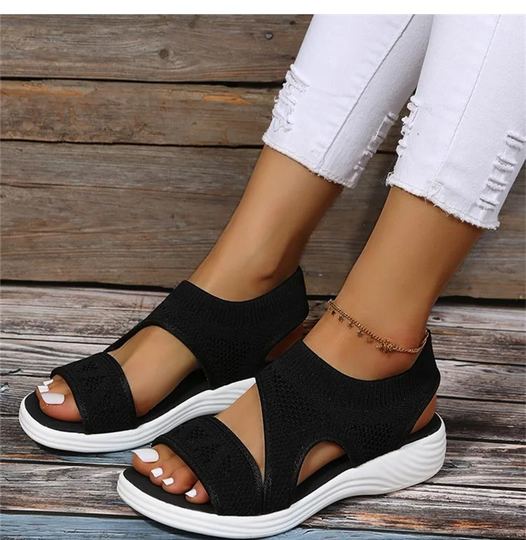 Women Shoes Sandals Summer Fashion Open Toe Walking Shoes Thick bottom Ladies Shoes Comfortable Sandals Platform Sexy Footwear