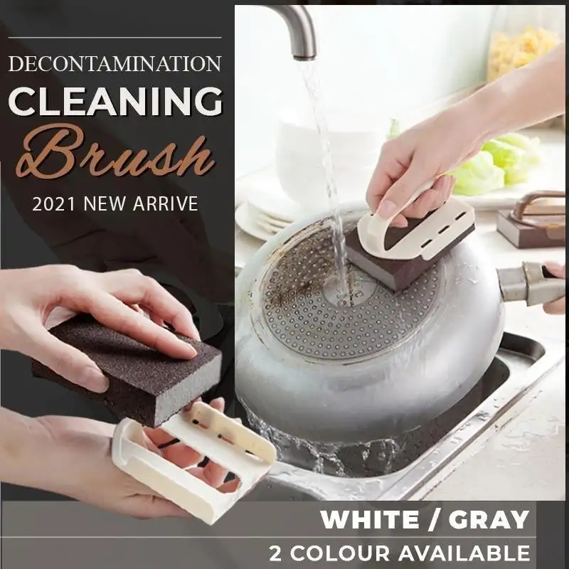 

Decontamination Cleaning Brush 2 PCS Creative Nano-emery Sponge Remove Stains Rust Home Kitchen Clean Tools