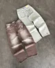 Streetwear PROTECT Jeans Y2K Mens Pants Harajuku Hip Hop Letter Embroidery Vintage Brown Baggy Jeans High Waist Wide Leg Trouser 1