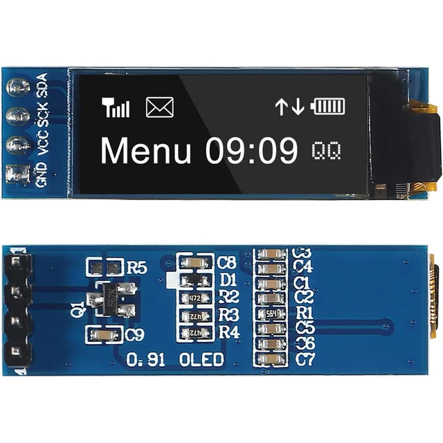 Display OLED 0.91 I2C 128x32 Per Arduino | 3.3V/5V White - Foto 9