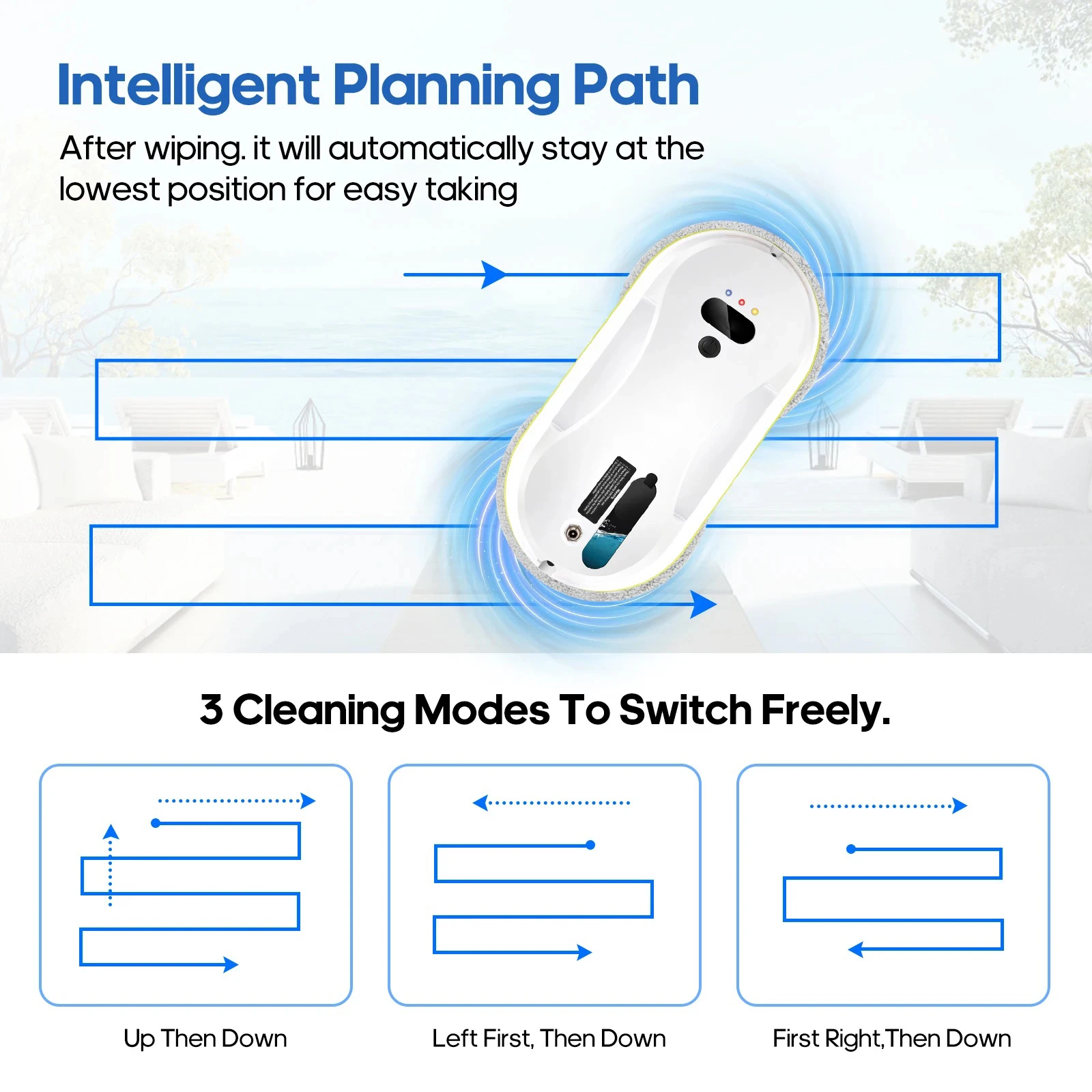 Intelligent Water Spray Window Cleaning Robot Glass Vacuum Cleaner Electric High-Rise Double-Sided Window Cleaner Spray Machine 6