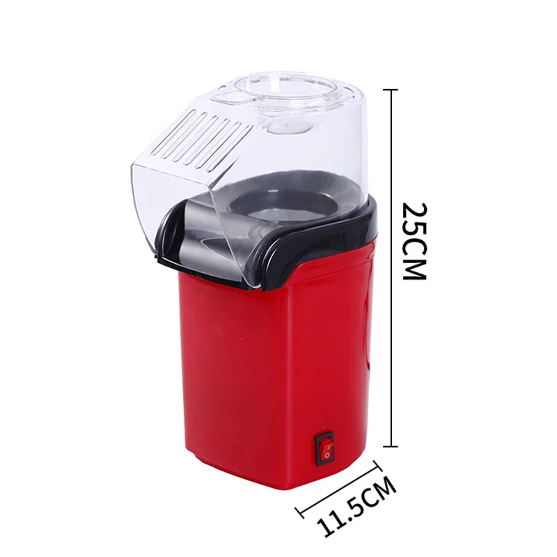 1200W Mini Household Healthy Hot Air Oil-free Popcorn Maker Corn Popper For  Home Kitchen - AliExpress