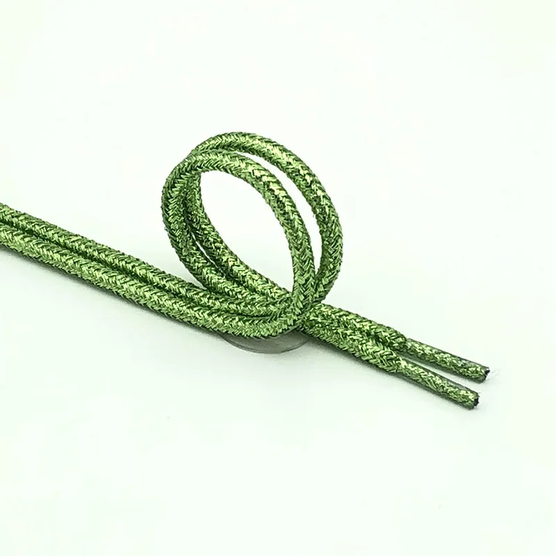 Vibrant Round Lurex Shoelaces
