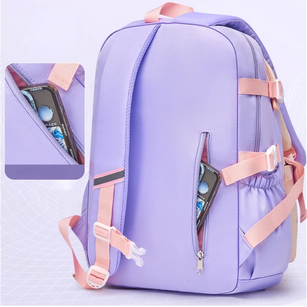 Candy Color Oxford Backpacks Children Fashion Cute Primary Schoolbag Kids Casual Lightweight Waterproof Large Capacity Backpack