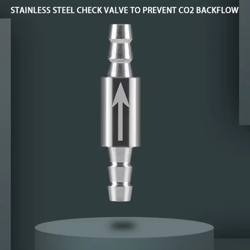 Aquarium CO2 check valve stainless steel anti drop tower type check valve fish tank CO2 generator equipment diffuser accessories