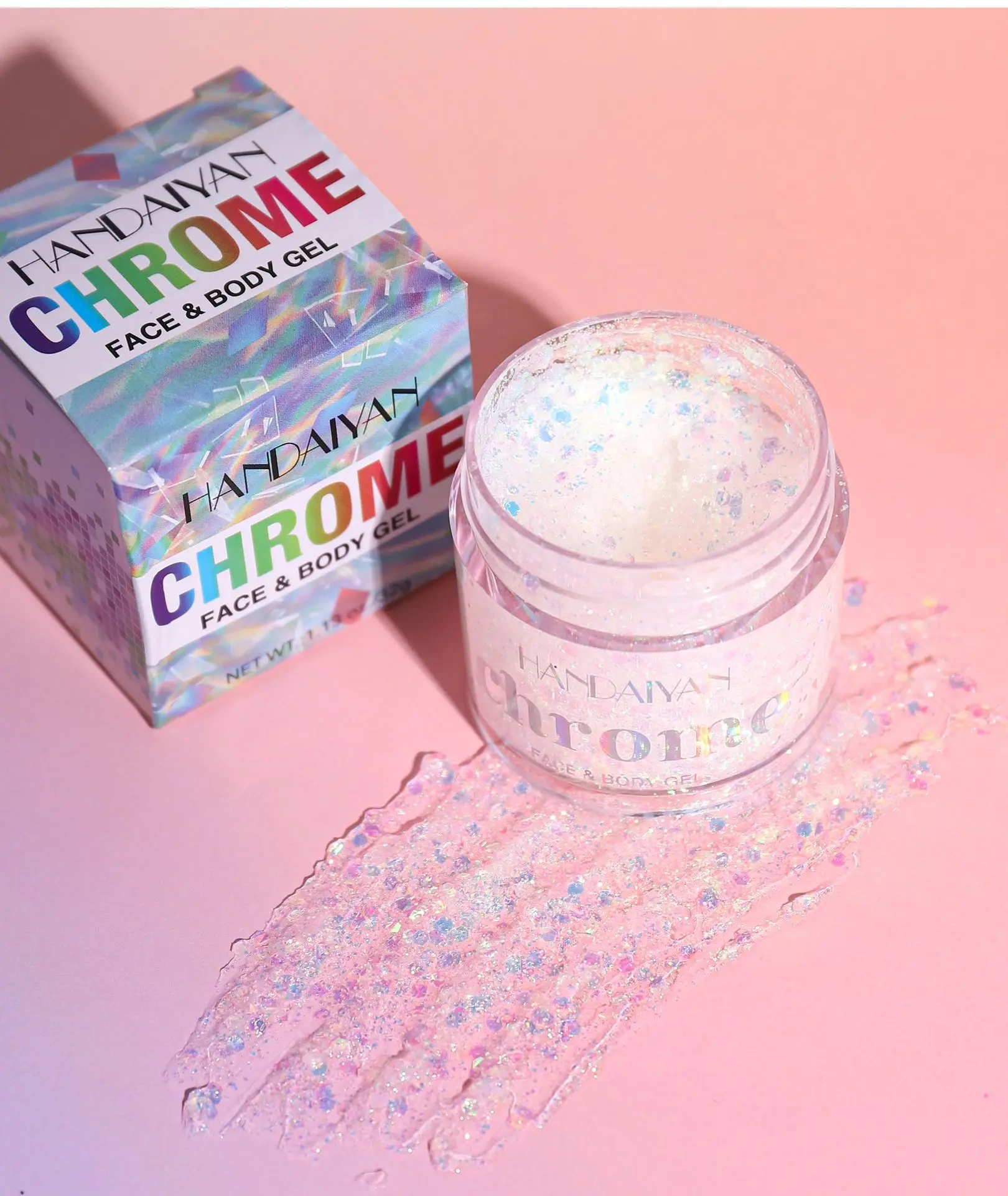 Chameleon Glitter Eyeshadow Club Body Glitter Stage Makeup Body Glitter Coral Gel Big glitter