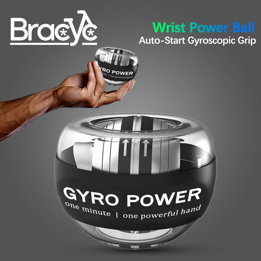 Wrist Power Ball Auto-Start Grip Ball Strengthener Gyroscopic Arm Gyro Hand ball Home Sport Fitness Forearm Exerciser Equipment