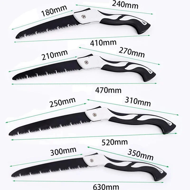 1pc Folding Saw Long Blade Pruning Saw Multifunctional Handheld Woodworking Gardening Tool For Camping And Wood Cutting