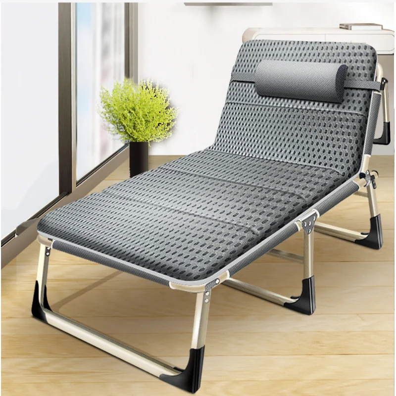 

New camping bed folding bed adjustable portable loungers folding outdoor sun lounge chair lounge chair lunch break