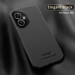 MagSafe Leather Case with Magnetic Holder for Wireless Charging - Premium Silicone Hard Phone Cover (Black)