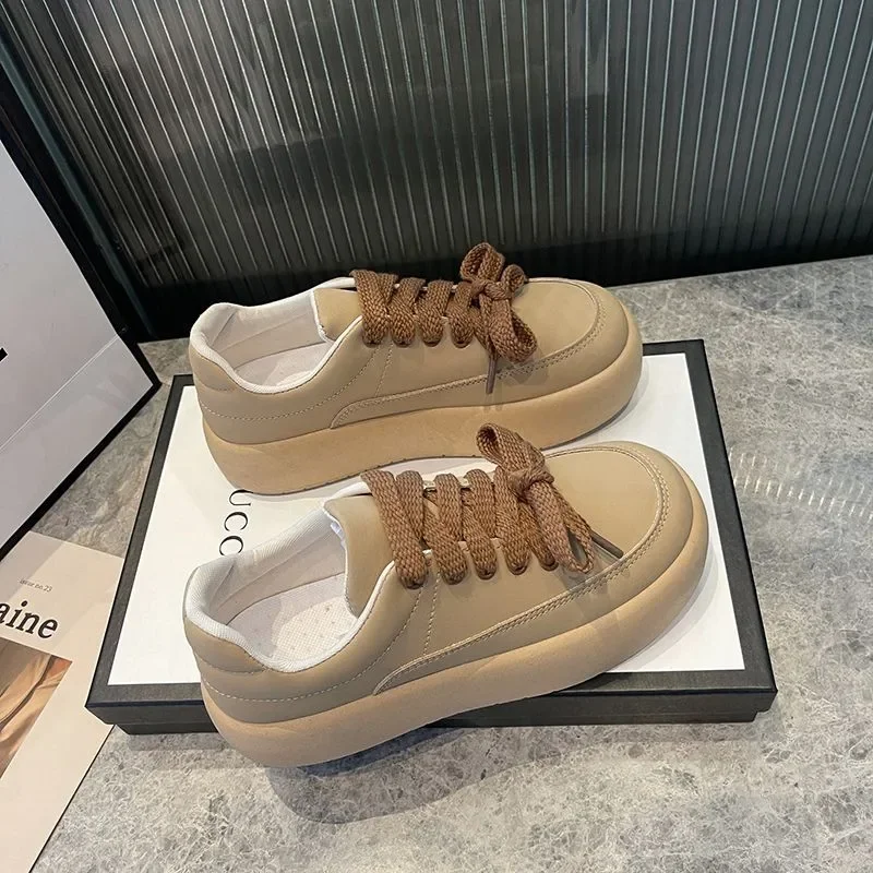 2023 New Style Spring Autumn New Thick-soled Students Casual  Sports Trend Sneakers Tennis Flat Platform Zapatillas De Deporte