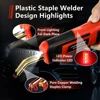 USB Rechargeable Plastic Welder Upgrade Handle Cordless 400PCS Hot Staple Gun LED Plastic Welding Car Bumper Repair Kit 5