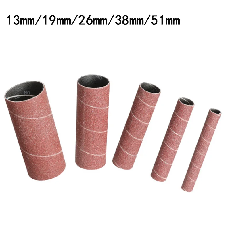 5pcs 80/150/240Grit Sanding Drum Sleeves Sanding Paper Drum Polishing Tools Home DIY Polishing Tool Replacement Accessories sleeves sanding drum mixed oscillating paper polishing wheel power tool sand mills sander vibrating 4 1 2 inch